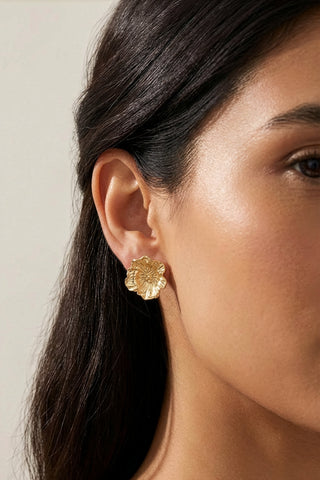 Poppy Studs Gold