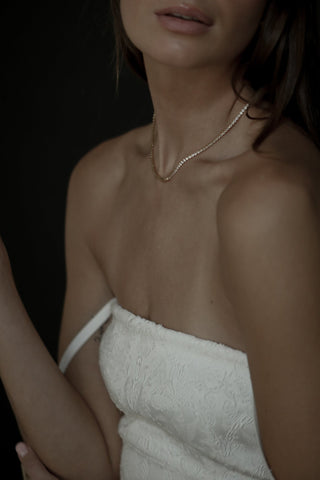 Dainty Crystal Tennis Necklace