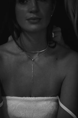 Dainty Crystal Tennis Necklace
