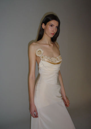 Sunflower Silk Slip Dress