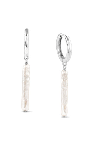 Nora Pearl Huggies Silver