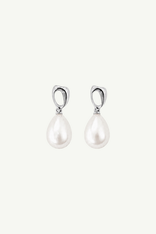 Gilded Pearl Drop Earrings