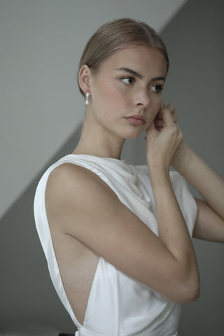 Orb Pearl Drop Earrings