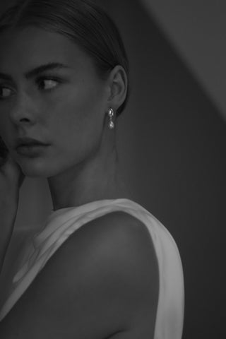 Orb Pearl Drop Earrings