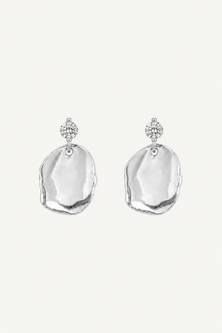 Sculptural Glimmer Drop Earrings