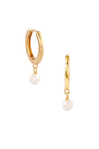 Paloma Pearl Huggies 18k On Sterling