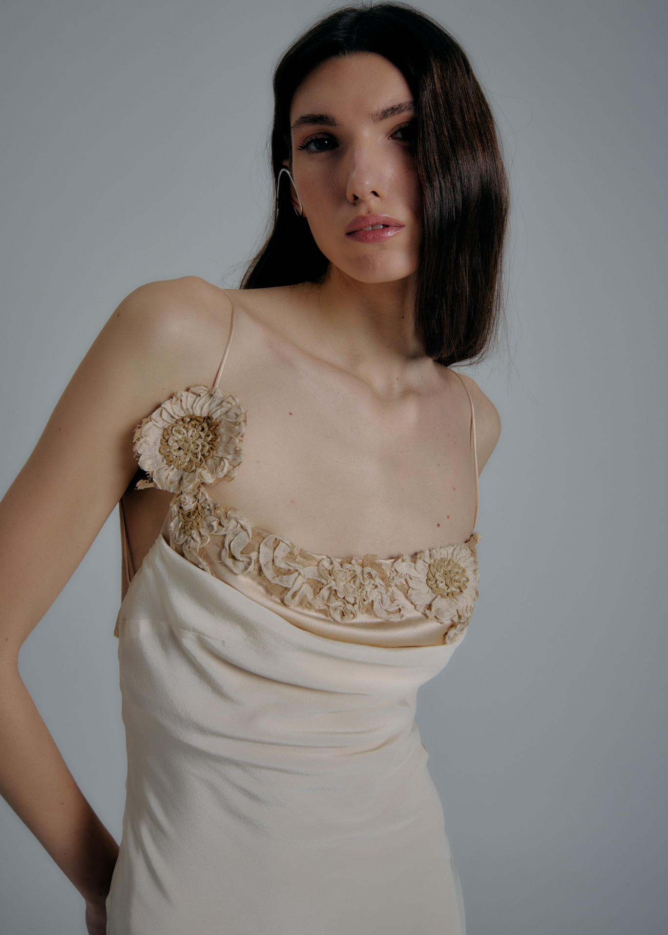 Sunflower Silk Slip Dress
