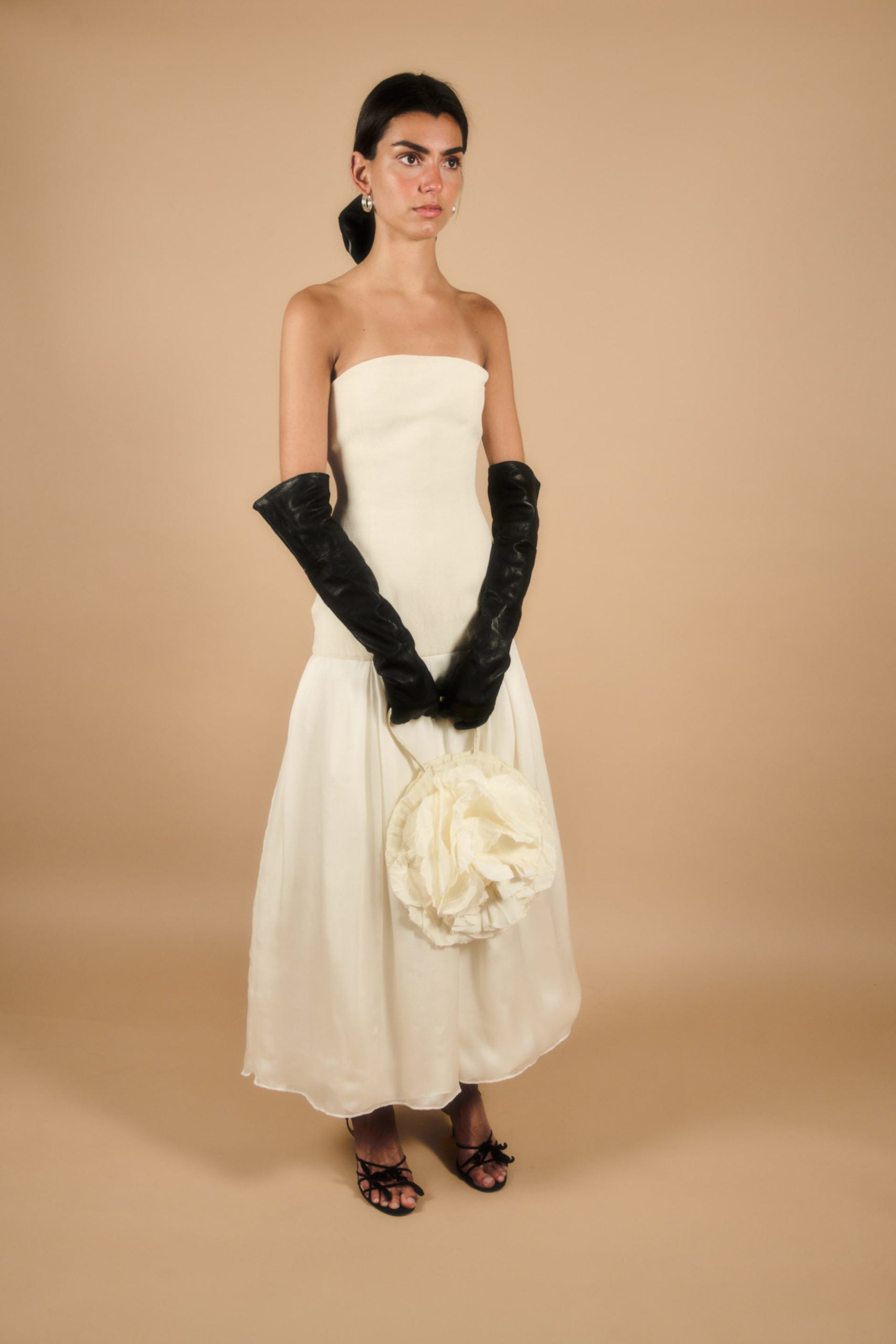 The Crown Linen & Silk Wedding Gown - Thoro Bridal The Crown Linen & Silk Wedding Gown - Thoro Bridal